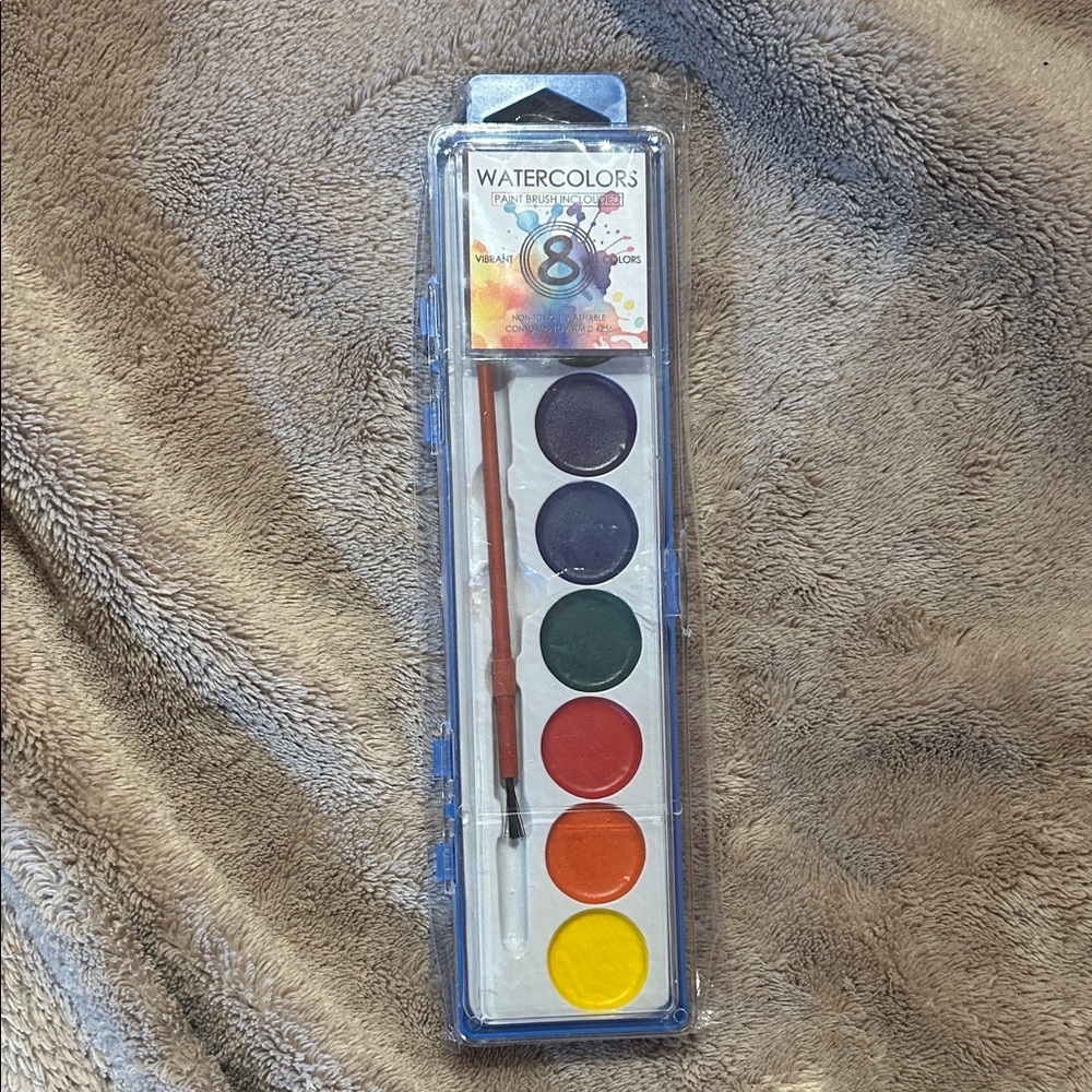 Watercolor Paint Set with Brush